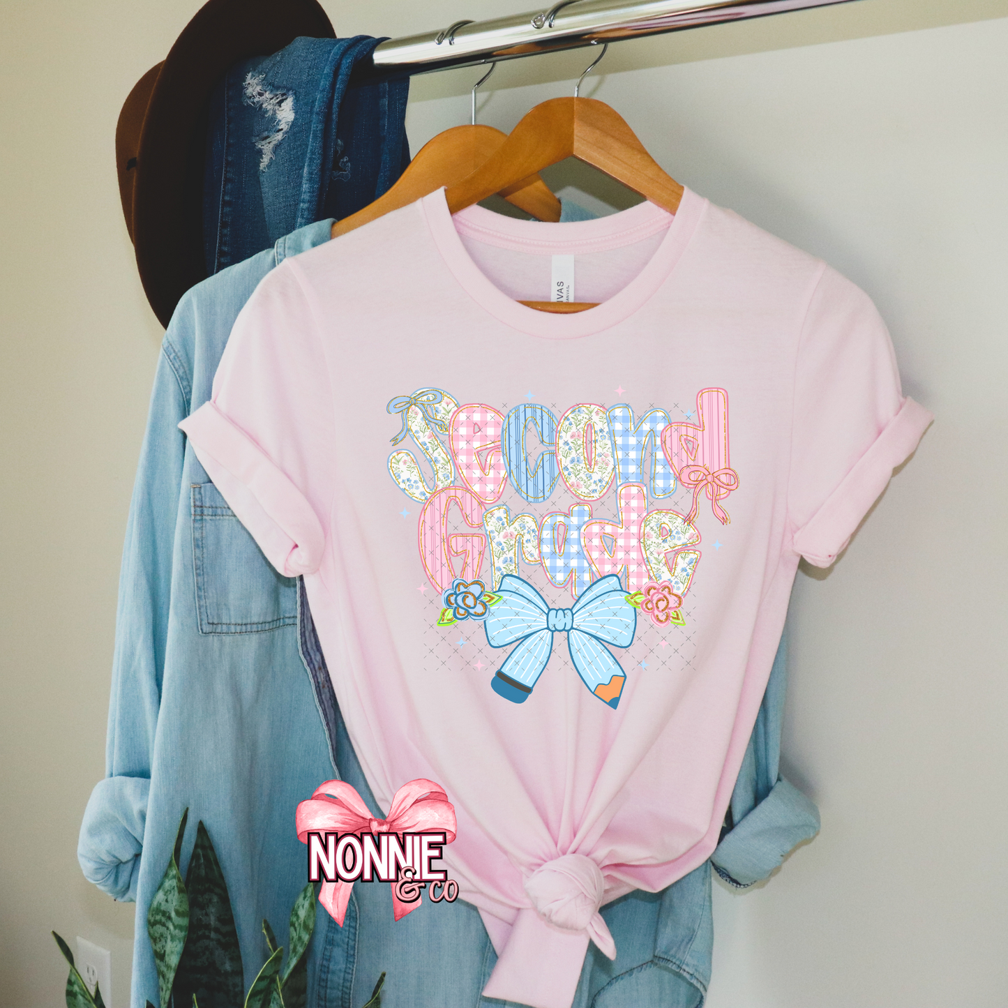 Gingham and Floral Grade Level Tees