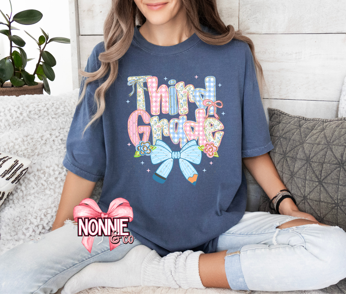 Gingham and Floral Grade Level Tees