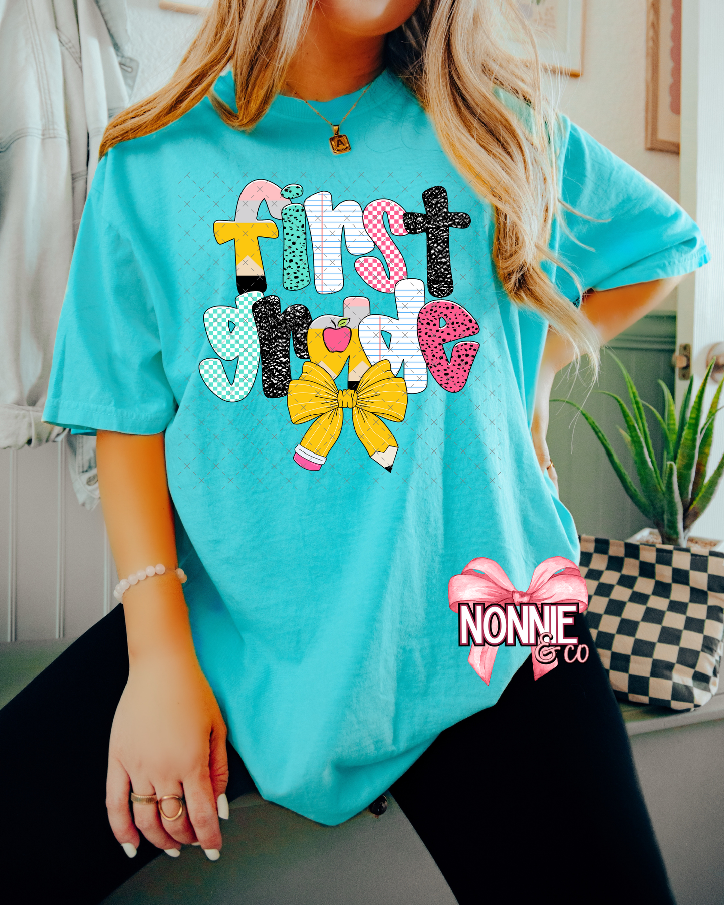 Pencil Bow Grade Level Tee