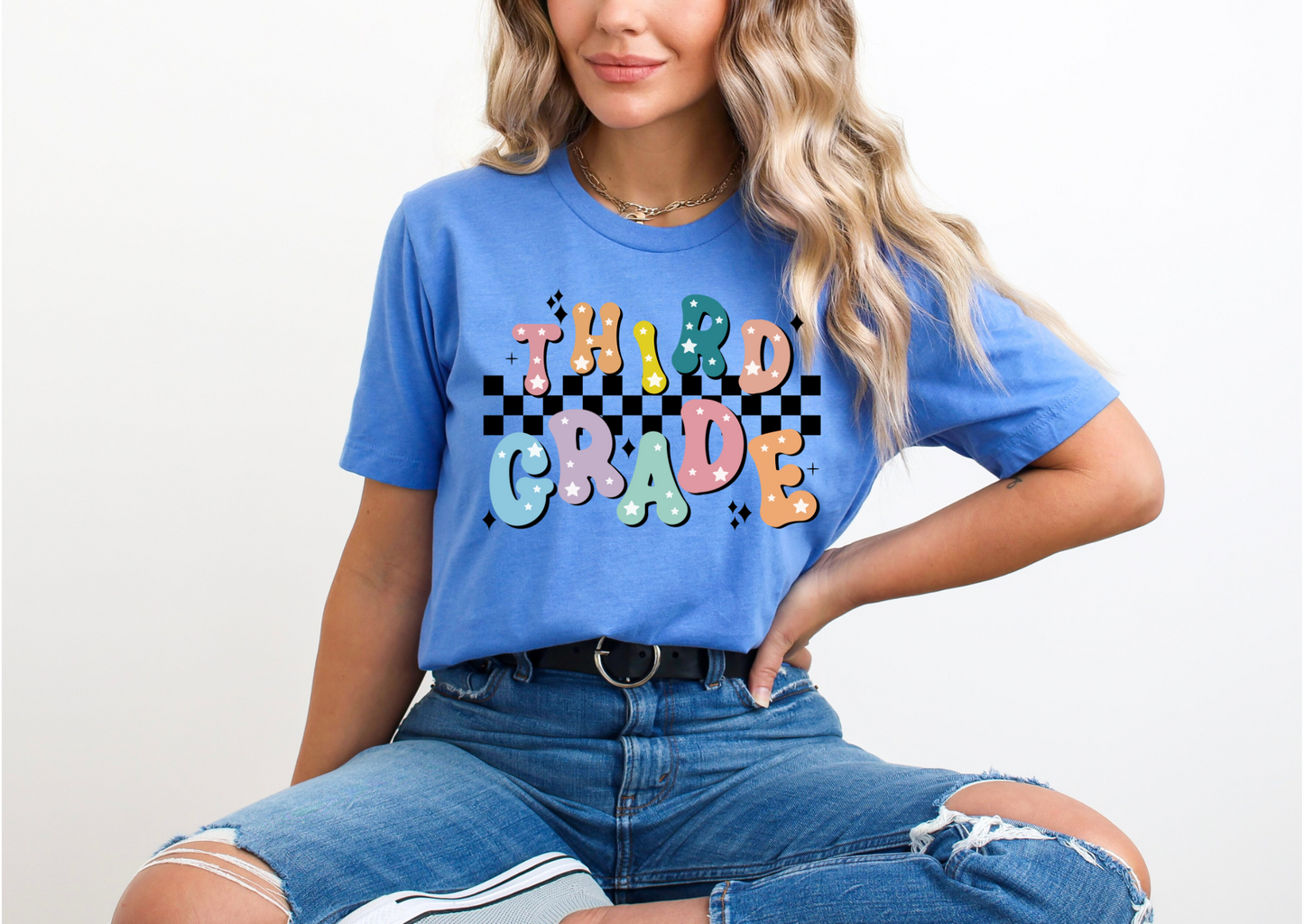Third Grade Bubble Letters Tee