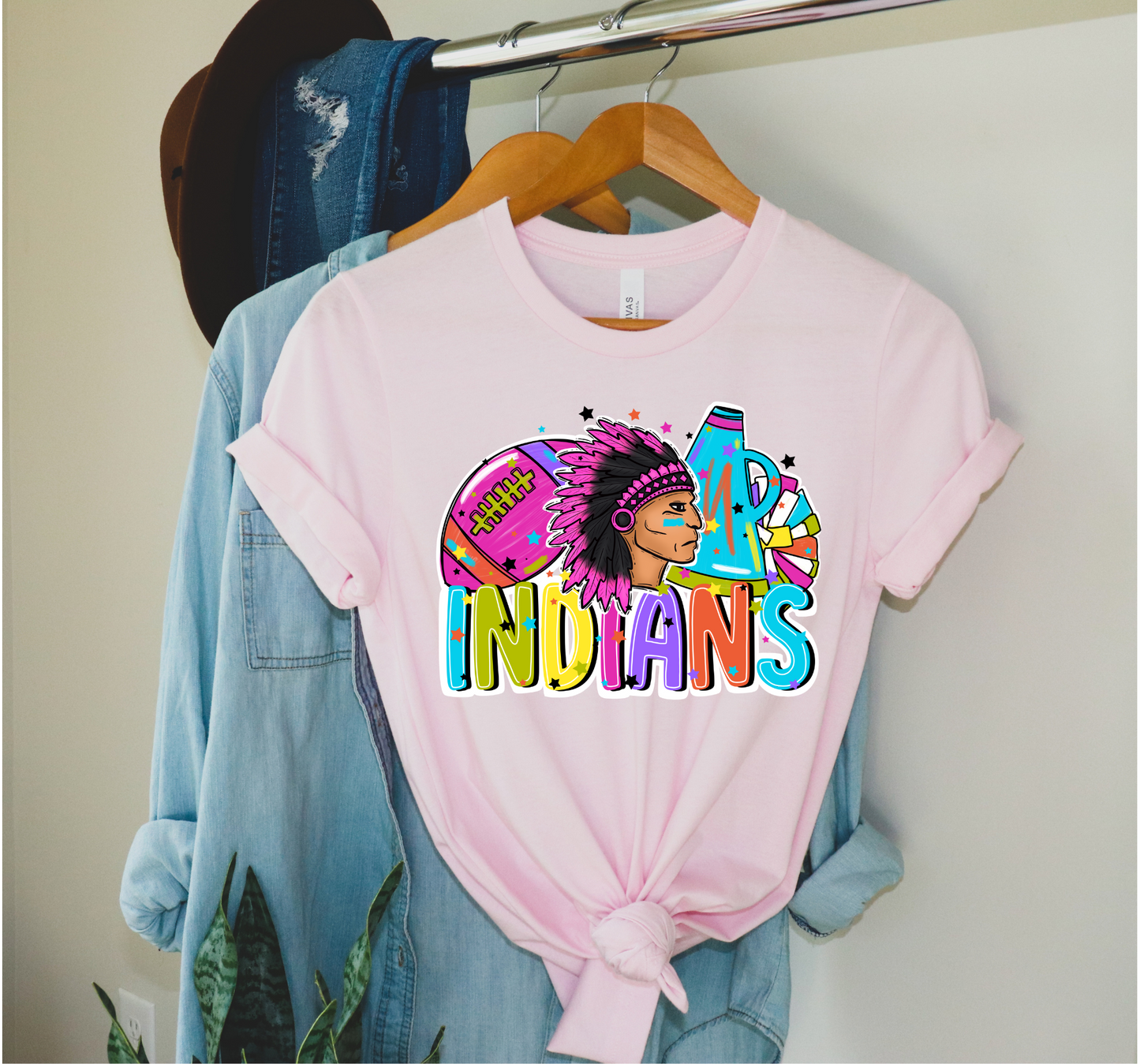 Indians Football Colorful
