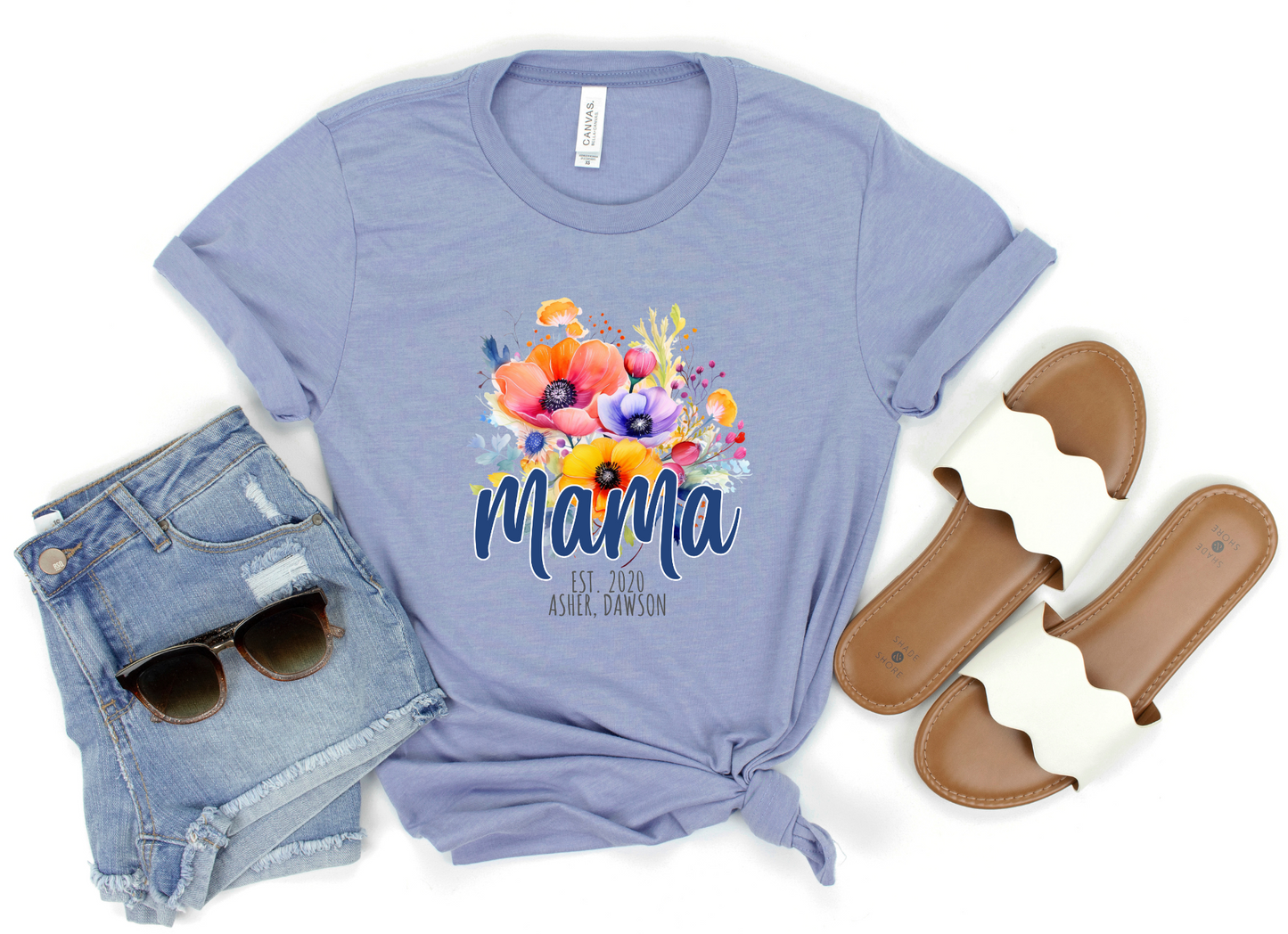 Custom Floral Mama/Grandmother