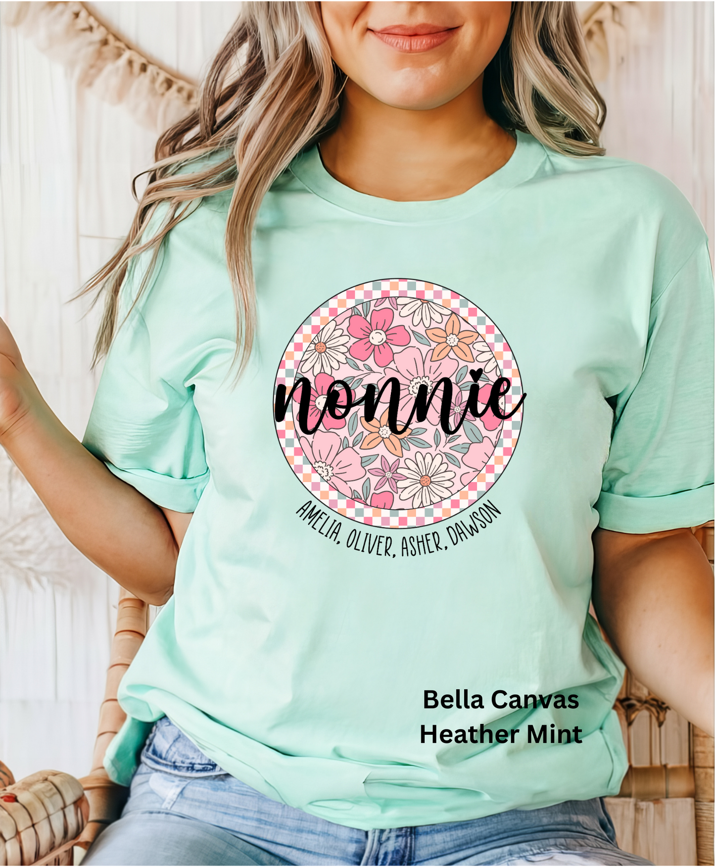Custom Round Mama/Grandmother