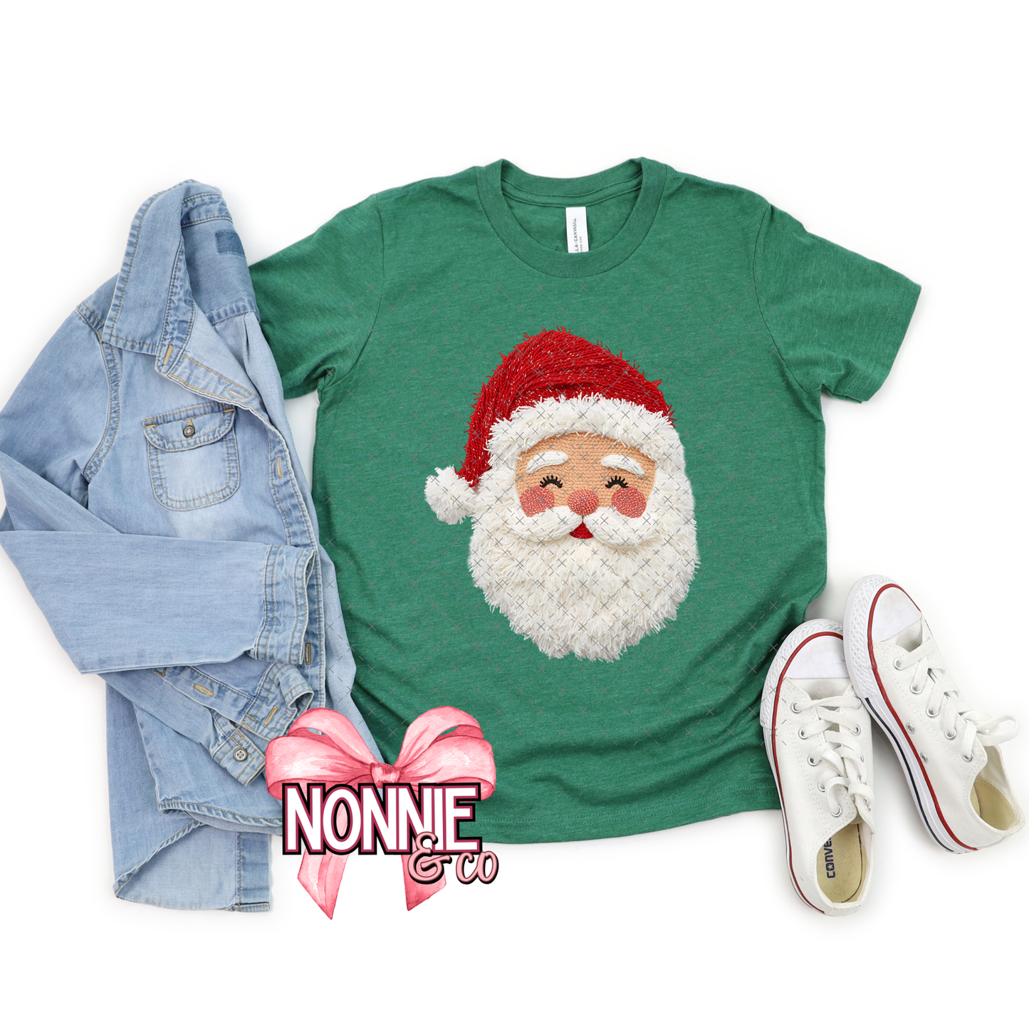 Faux String Santa