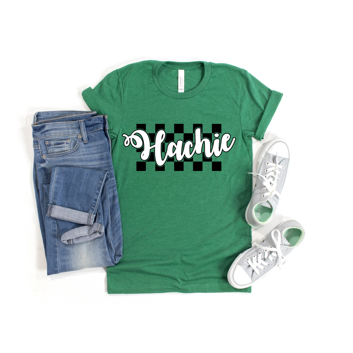 Checkered Hachie Tee