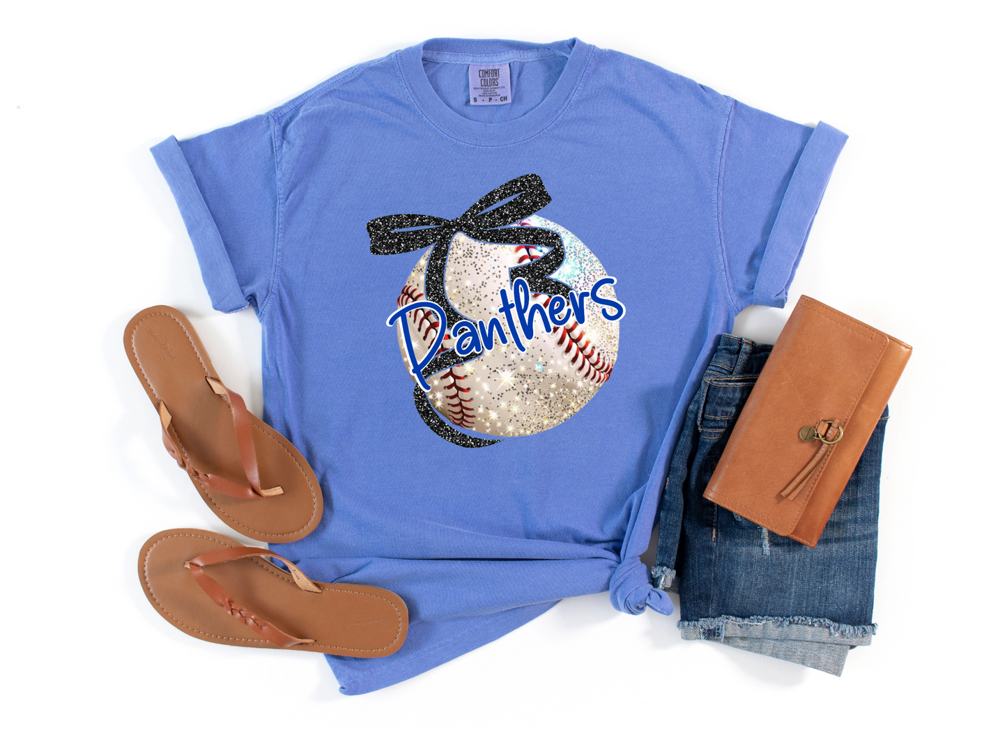 Custom Faux Glitter Baseball