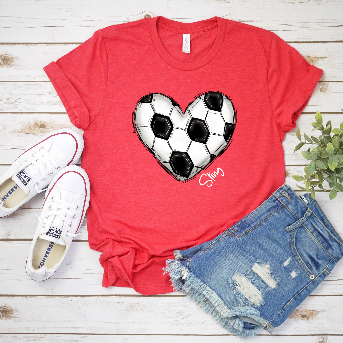 Heart Soccer Tee (Custom)