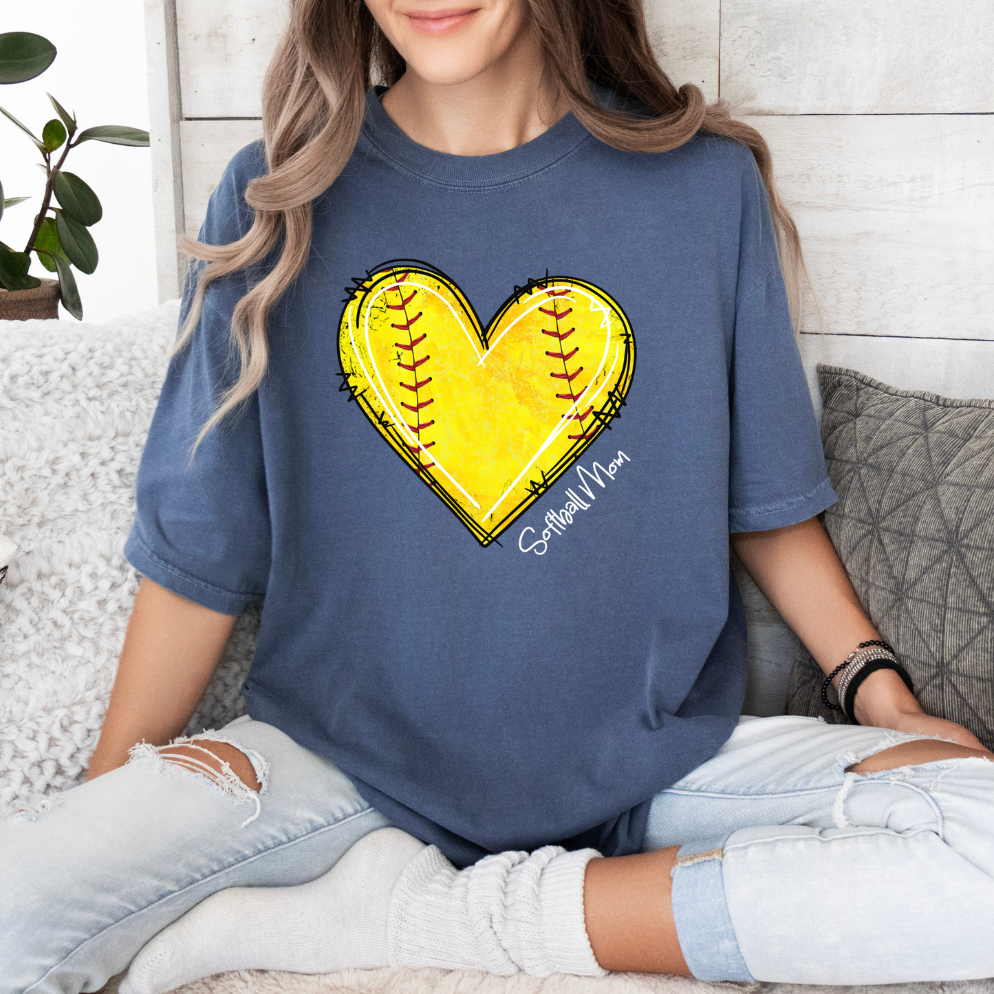 Softball Heart Customized
