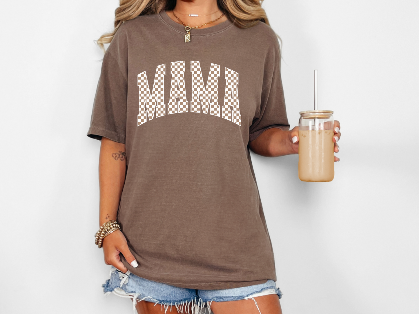 Checkered Mama Brown