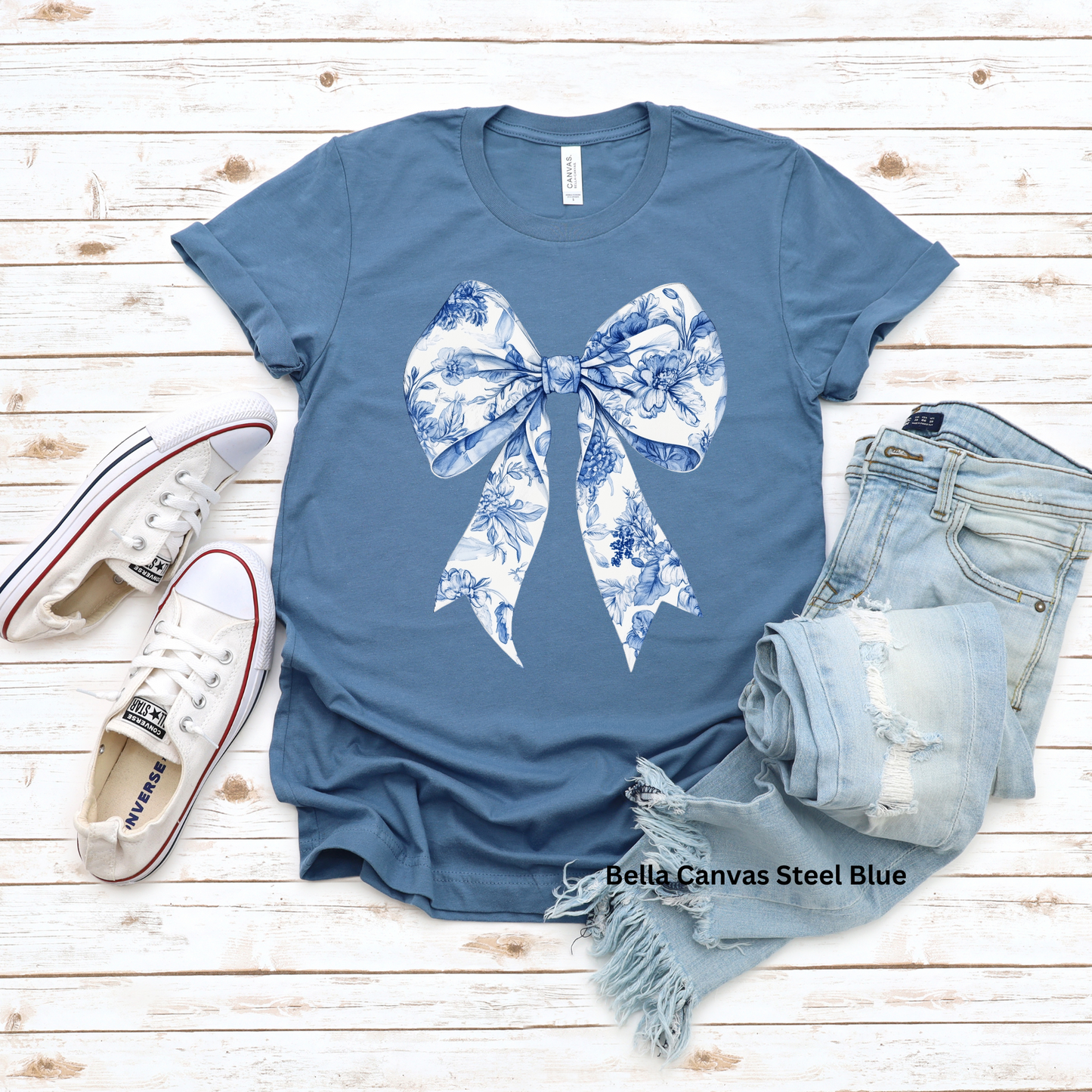 Blue Chinoiserie Bow