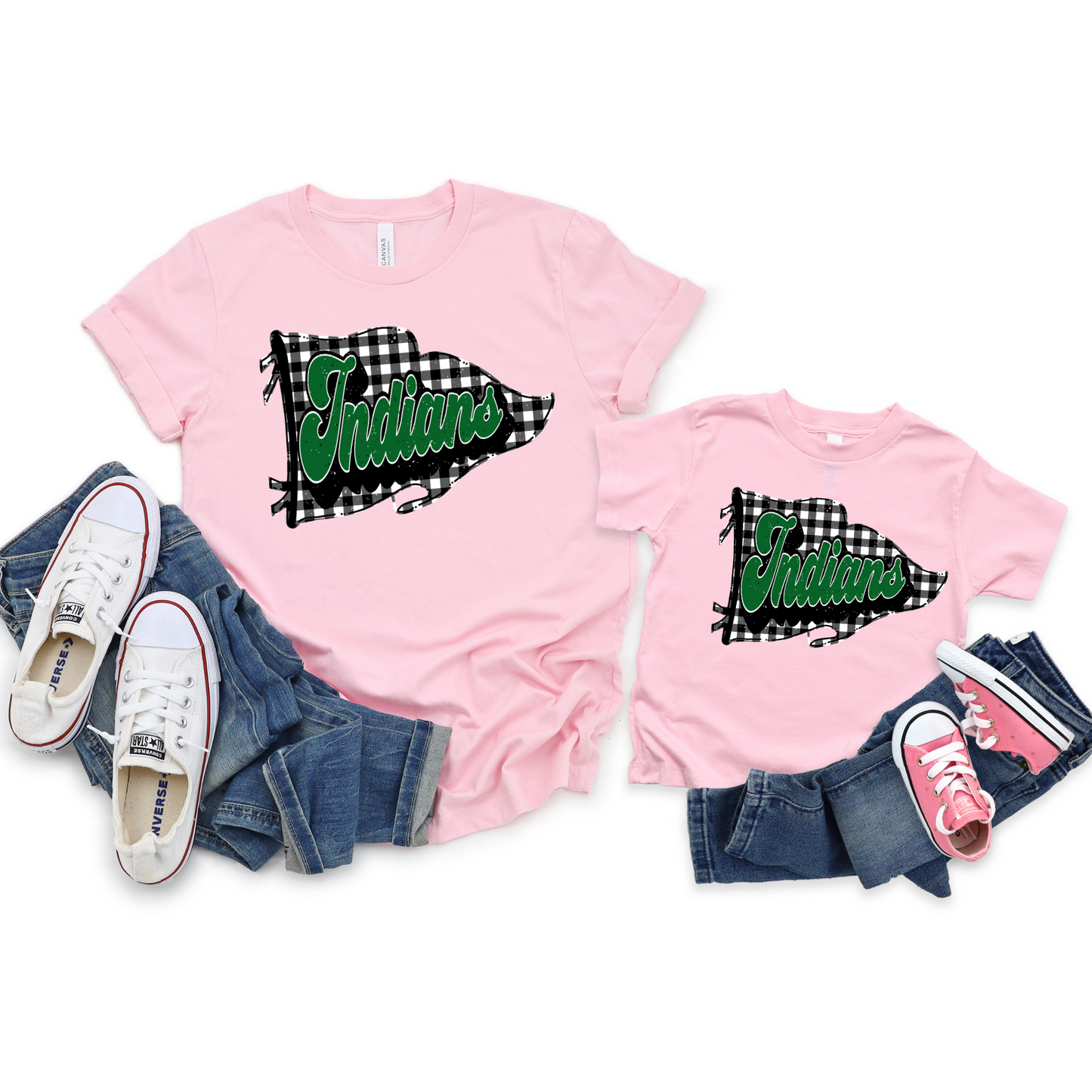 Gingham Pennant Indians