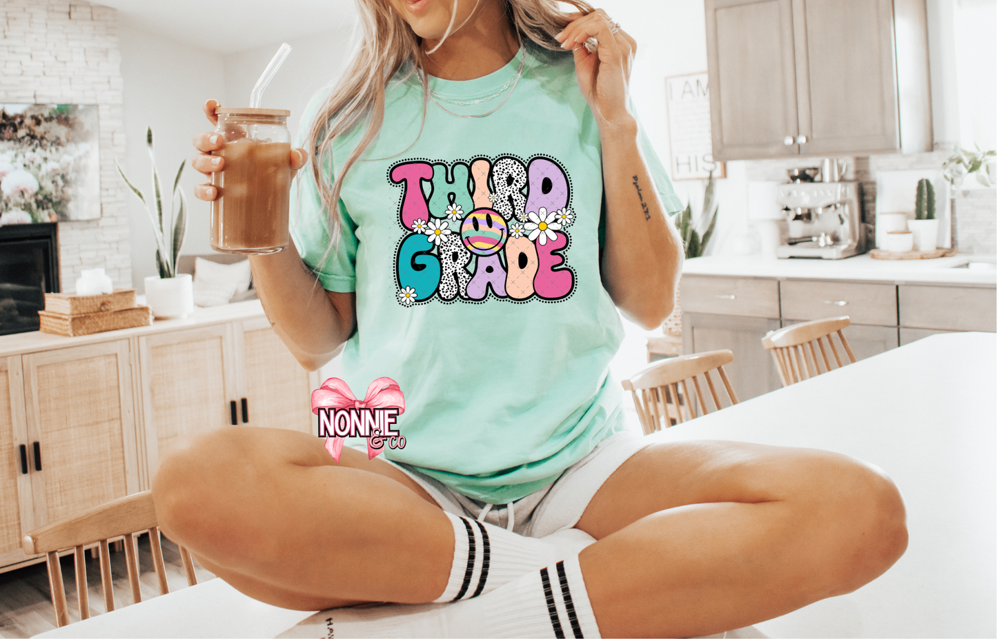 Rainbow Smiley Grade Level Tee
