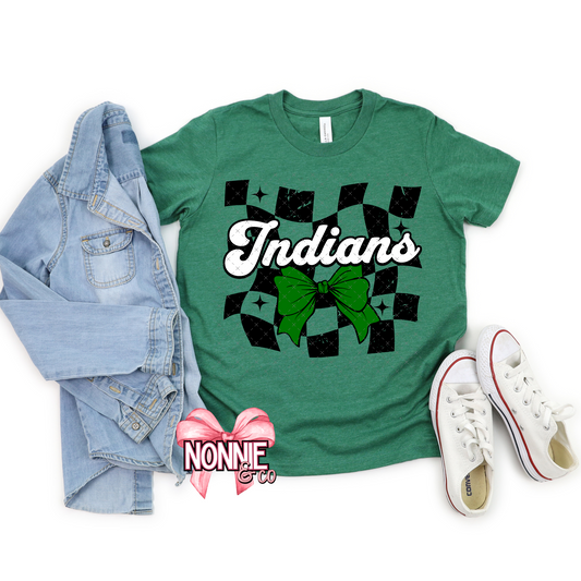 Checkered Indians with Bow