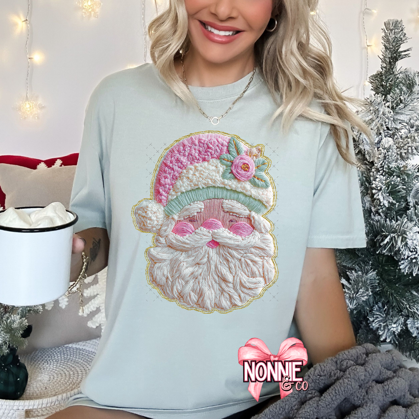 French Knot Santa
