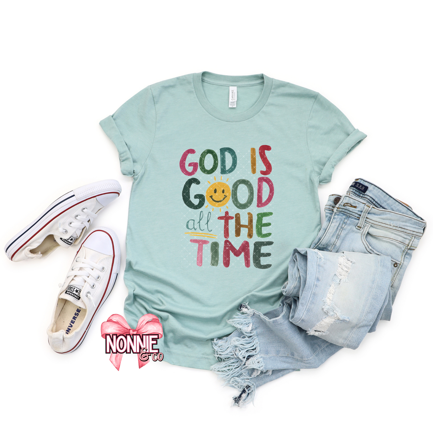 God Is Good All The Time--Fun Font