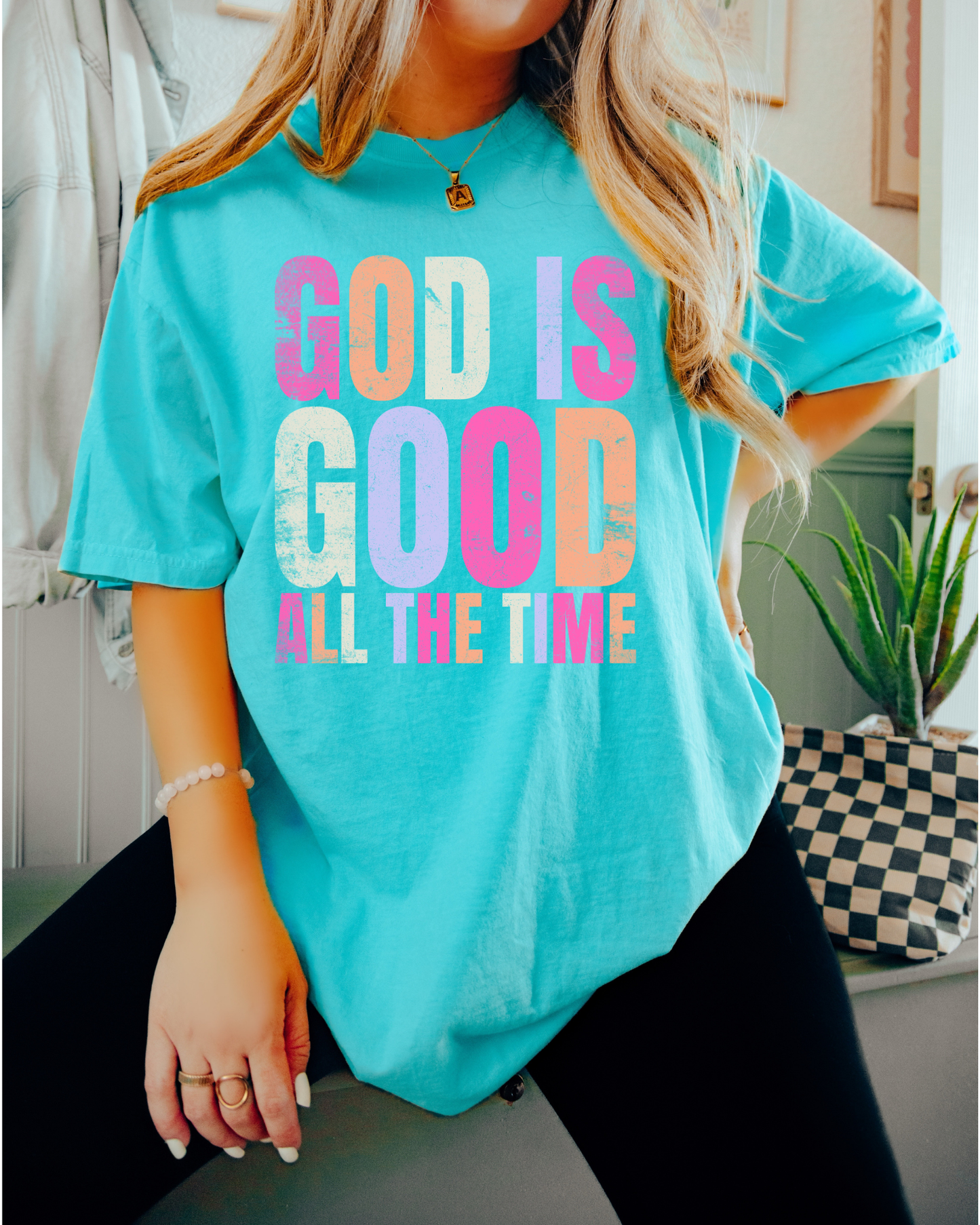 God Is Good--Block Letters