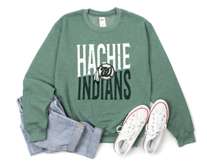 Slanted Hachie Indians Baseball