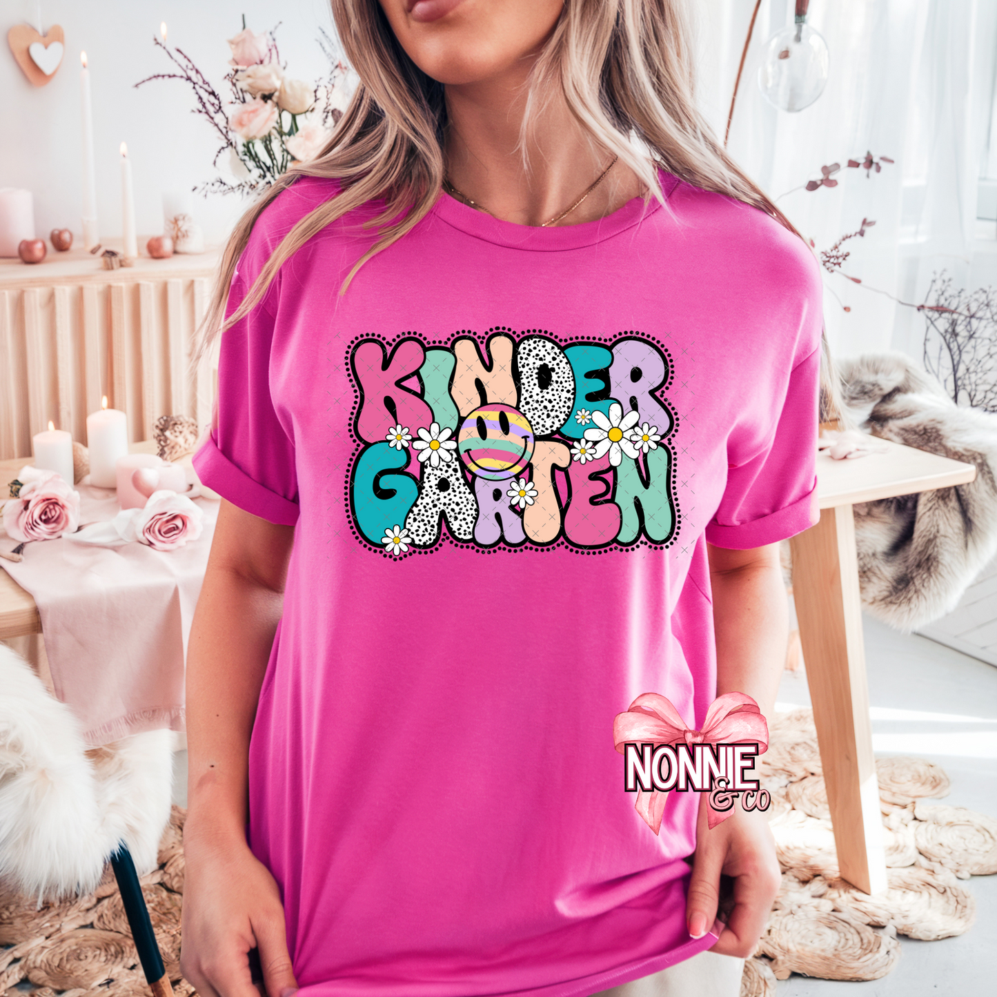 Rainbow Smiley Grade Level Tee
