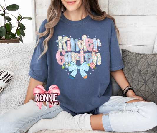 Gingham and Floral Grade Level Tees