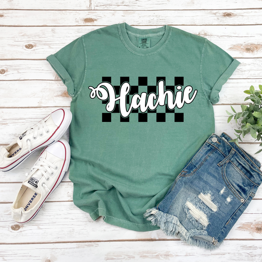 Checkered Hachie Tee