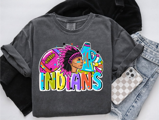 Indians Football Colorful