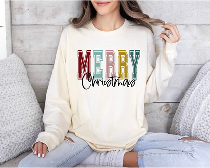 Varsity Merry Christmas Tee