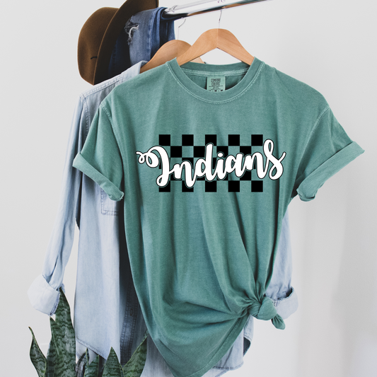 Checkered Indians Tee