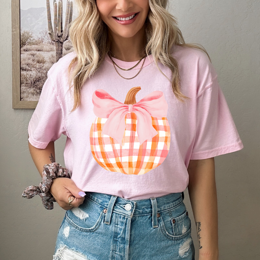 Plaid Pumpkin Tee