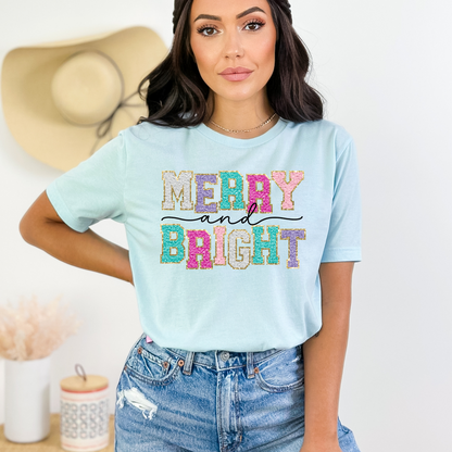 Merry and Bright Faux Patch