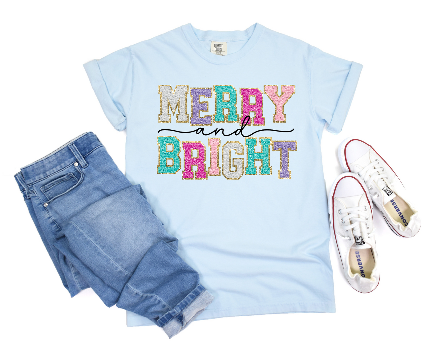 Merry and Bright Faux Patch