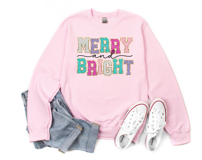 Merry and Bright Faux Patch