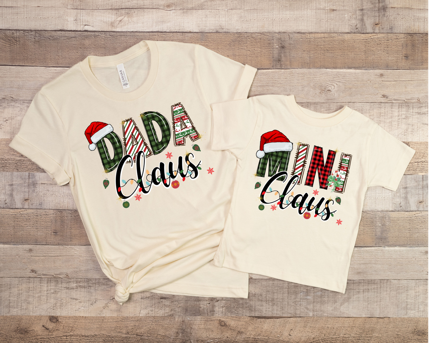 Mama Claus, Dada Claus and Mini Claus