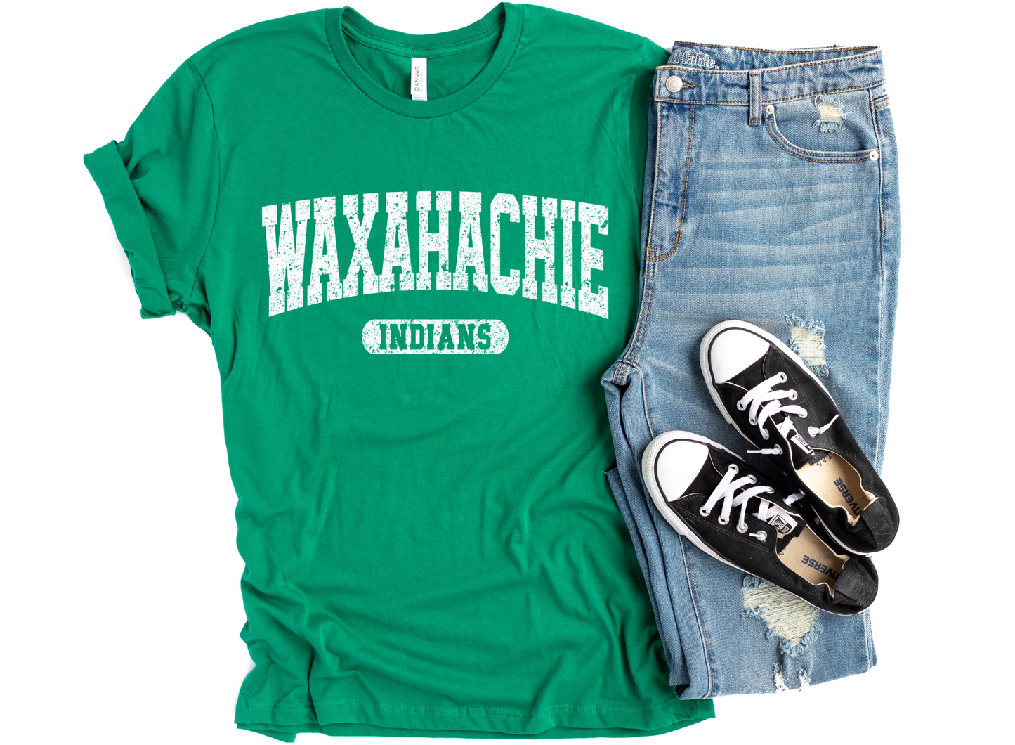 Waxahachie Indians Distressed Tee