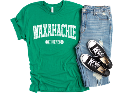Waxahachie Indians Distressed Tee