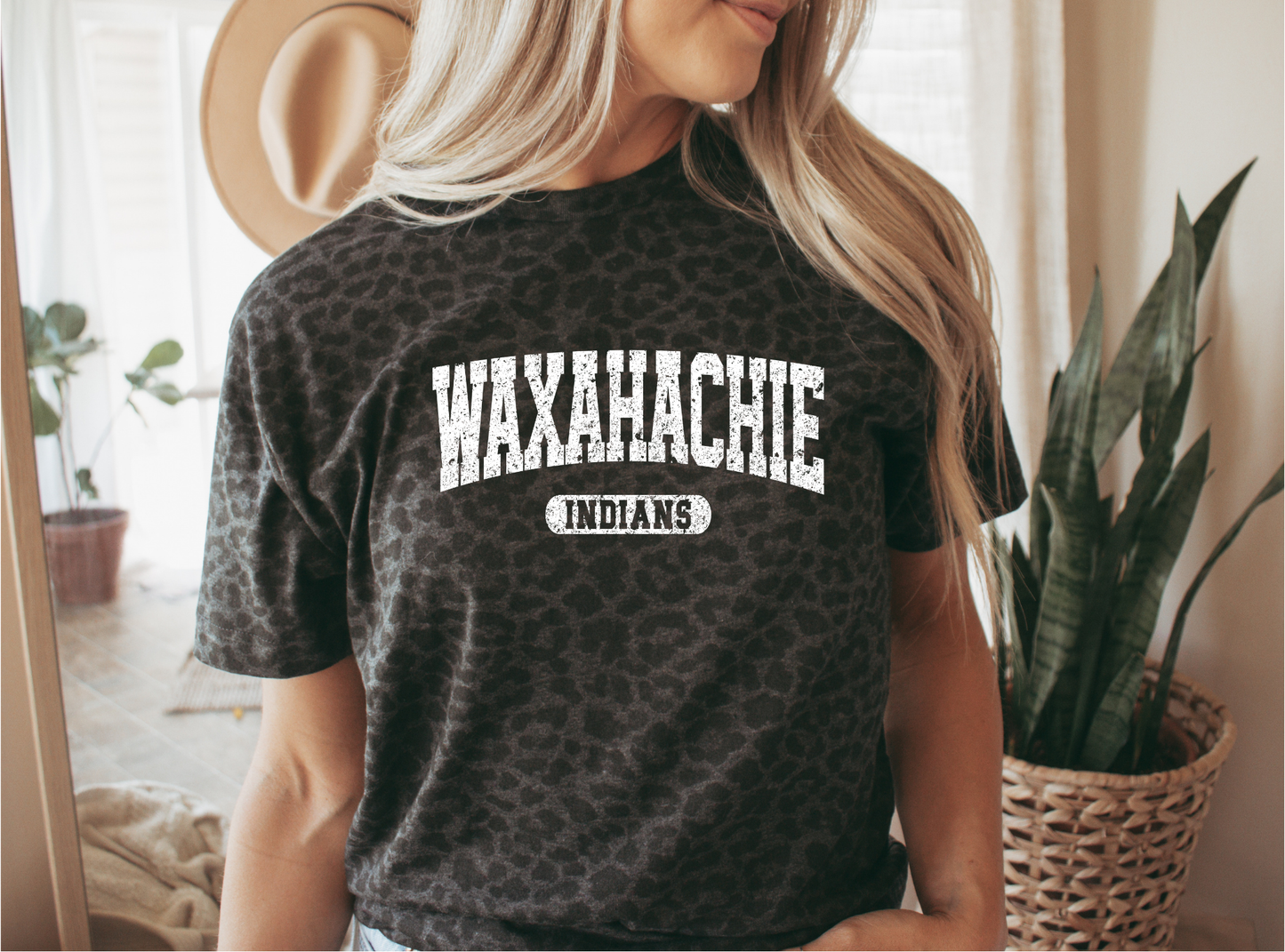 Waxahachie Indians Distressed Tee
