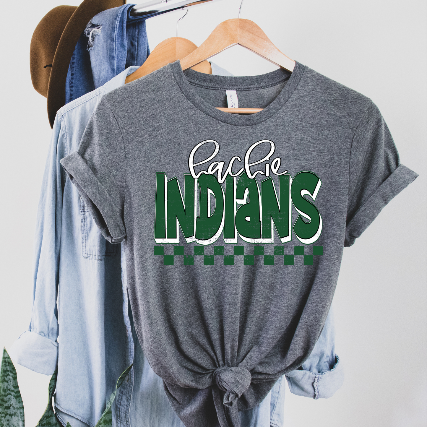 Hachie Indians Bubble Letters