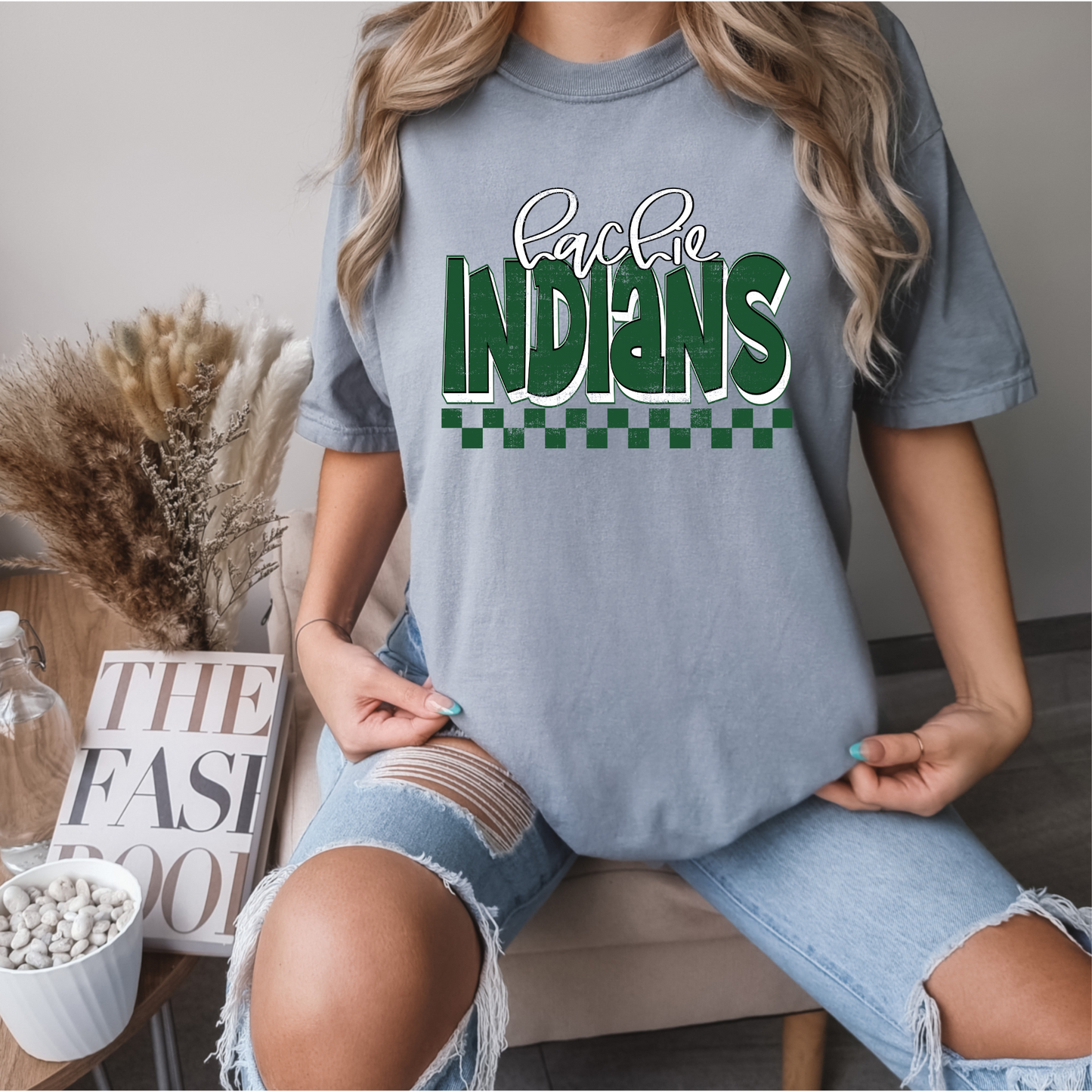 Hachie Indians Bubble Letters